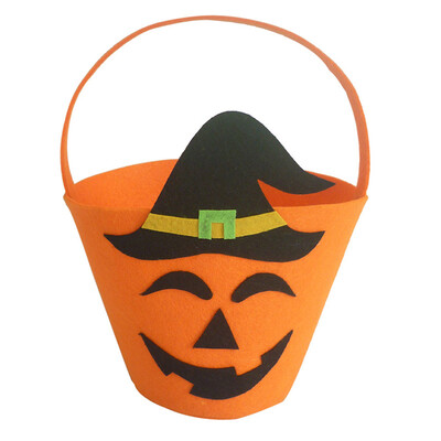 

New Halloween Ghost Festival Supplies Pumpkin White Ghost Black Cat Handle Gift Bag Candy Bag Decoration Celebration Party Kids