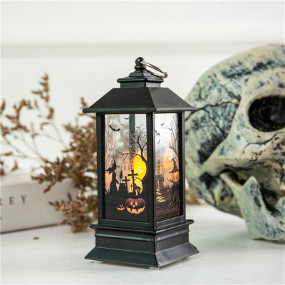 

2019 Halloween Vintage Pumpkin Castle Light Lamp Party Hanging Decor LED Lantern Party Supplies Halloween Vintage Lanter