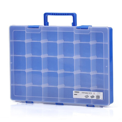 

Plastic Toy Organizer Parts Storage Box Multiple Compartments Slot Hardware Box Organizer Craft Cabinet Tools Components Container