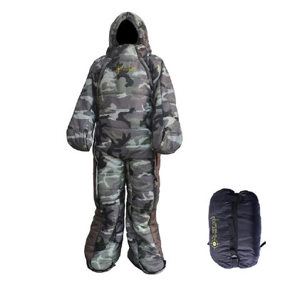 

Sleeping Bag Thickening Warm Single Backpacking Sleeping Bag Humanoid Sleeping Bag with Carry Bag for Indoor Outdoor Hiking Backpa
