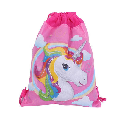 

Drawstring Backpack Cartoon Non-Woven Fabrics Bundle Pocket Makeup Fitness Cosmetic Bag