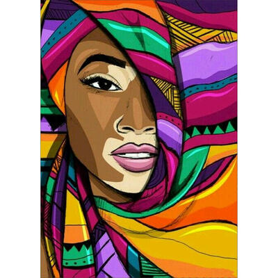 

5D DIY Full Drill Diamond Painting Abstract Face Cross Stitch Embroidery