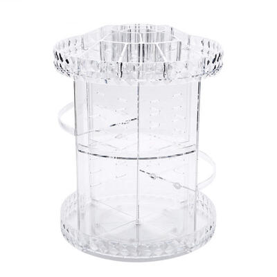

Greensen 360-Degree Rotating Makeup Organizer Adjustable Multi-Function Acrylic Cosmetic Storage Holder