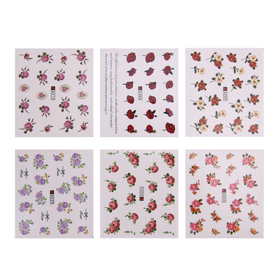 

50pcs DIY Flower Decoration Temporary Manicure Tips Decal Nail Art Stickers