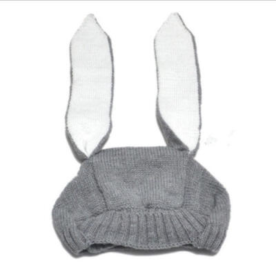 

Knitted Hat Cute Rabbit Ears Baby Boy Girl Warm Beanie