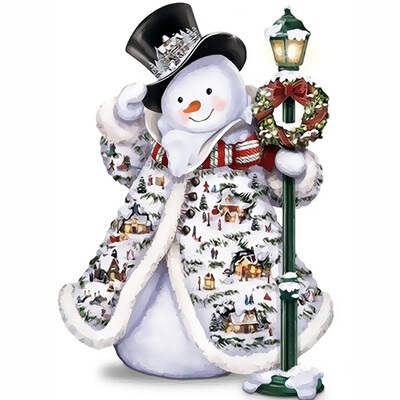 

〖Follure〗16X20inch Christmas Paint By Number Kit DIY Winter Digital Oil Painting On Canva