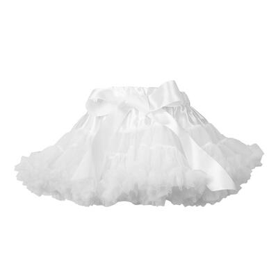 

Spring Children Girls Soft Puffy Solid Clolor Party Cake-Shaped Tutu Skirt