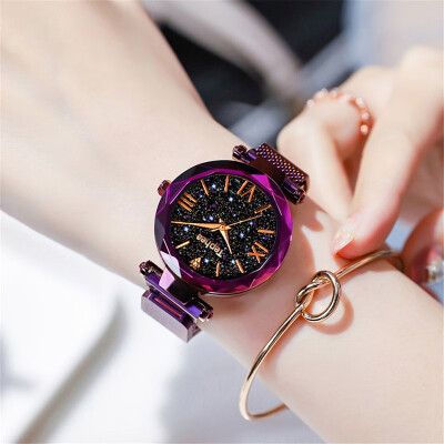 

2019 Fashion Starry Sky Watch Women Luxury Women Clock Ladies Quartz Wrist Watches Stainless Steel Bayan Kol Saati Reloj Mujer
