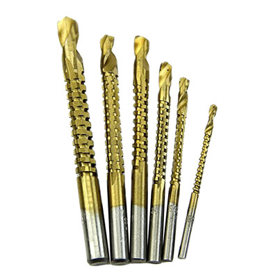 

〖Follure〗Practical Ti Drill Bit Woodworking Wood Metal Cutting Hole Saw Holesaw 6pc