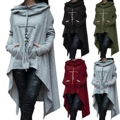 

Women Hooded Jumper Mini Dress Casual Sweatshirt Sweater Pullover Hoodie Tops