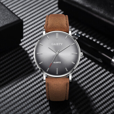 

〖Follure〗Fashion Simple Casual Mens Watch Business Leather With Strap Mens Watch