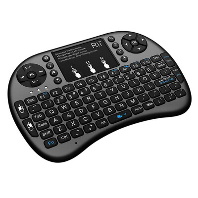 

Rii i8 24G Mini Wireless Keyboard with Backlit Backlight Multi-touch Touchpad US Layout Handheld for Andriod TV Box HTPC Pad