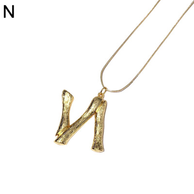 

Large A to Z 26 Letters Pendant Necklace Women Fashion Statement Jewelry Gifts