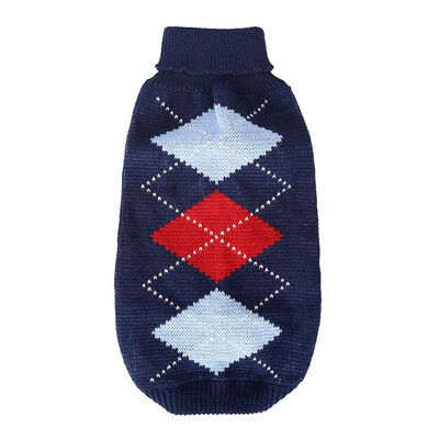 

Pet Dog Clothes Small Cute Dog Winter Plaid Sweater Chihuahua Puppy Cat Christmas Sweater Clothing Pet Supplies -L