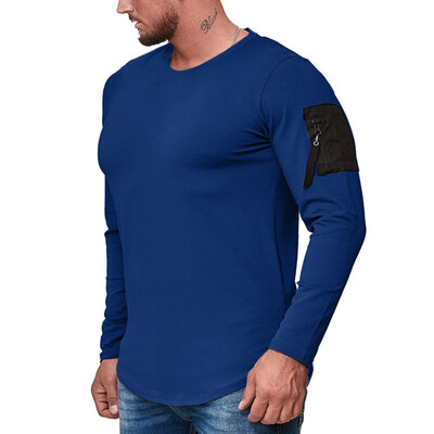 

Toponeto Men Autum Winter Long Sleeve Sweatshirt Solid Outwear Tops Blouse