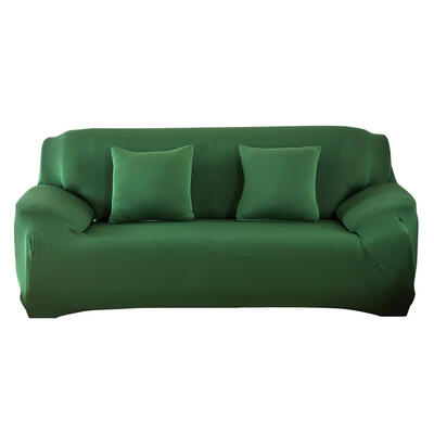 

Fashion Slipcover Stretchable Pure Color Sofa Cushion Cover Dark Green