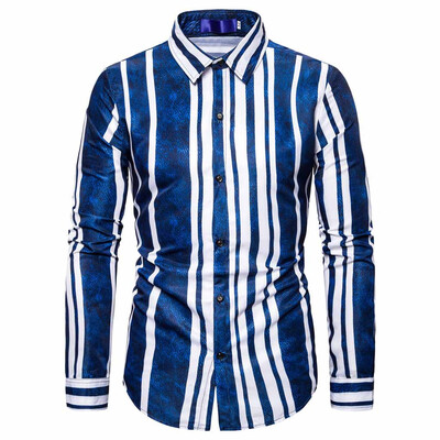 

Tailored Mens Autumn And Winter Fashion Long-sleeved Shirt Business Casual Shirt
