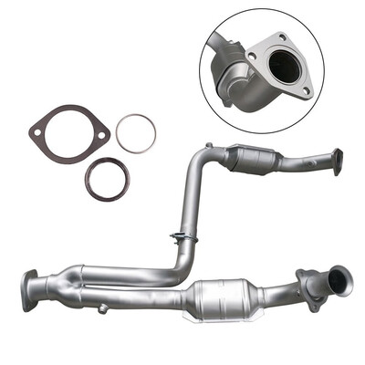 

Front Catalytic Converter Exhaust Manifold for Chevy 99-07 GMC Yukon Silverado 1500 2500 Truck Manifold Converter with Heat Shield
