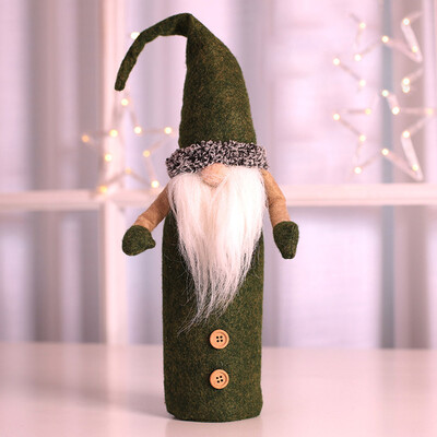 

1Pcs New Christmas Wine Bottle Bags Cover Xmas Dinner Party Table Christmas Festival Decorations
