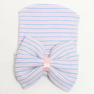 

SUNSIOM Newborn Baby Infant Girl Toddler Comfy Bowknot Hospital Caps Warm Beanie Hat