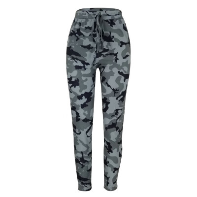 

New Women Camo Cargo High Waist Hip Hop Trousers Pants Military Army Combat Camouflage Long Pants Hot Capris