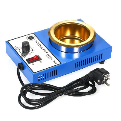 

300W 220V 100mm 1200g Mini Lead Free Soldering Pot Titanium Coating Stainless Steel Solder Pot Compact Temperature Adjustable Sold