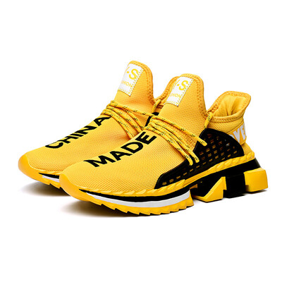 

Flying woven mesh mens breathable sports shoes Trend casual shoes running shoes