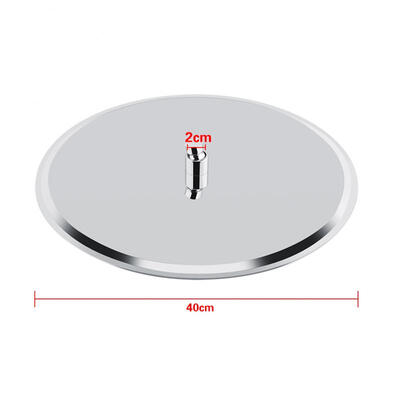 

Greensen 16-inch Ultra Thin Stainless Steel Rainfall Bathroom Shower Head Round Chrome Modern Home