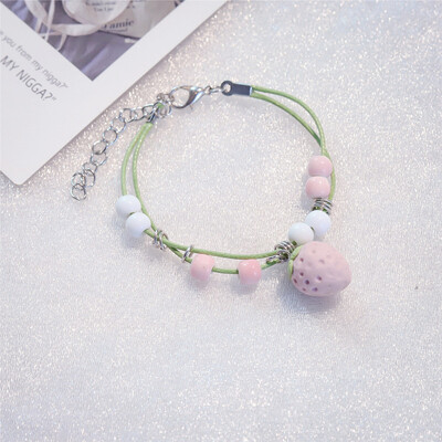 

Lolita strawberry Bracelet cute pupil girl soft sister Japanese version sweet girl student inspanyafeng