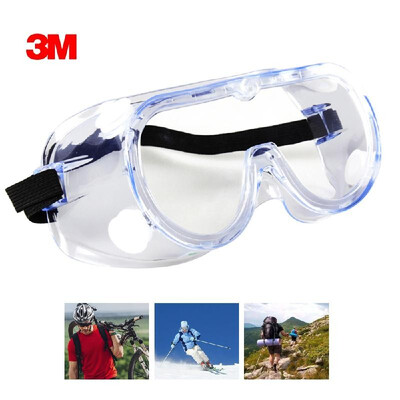 

3M 1621AF Protective Safety Glasses Headband Anti-Fog Goggles Impact Resistance Lens with Air Vent Eyewear UV Protection Polycarbo