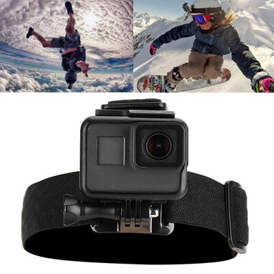 

Greensen Lightweight Action Camera Helmet Fixing Mount Adjustable Strap Head Band for Gopro