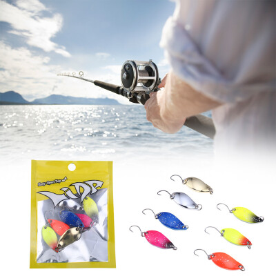 

Saidsome 7Pcs Colorful Trout Spoon Fishing Lures 3cm5g Baits Single Hook Tackle Outdoor fishing bait fishing lure