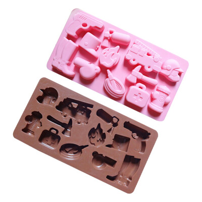 

Silicone Cake Mold Whistle Fire Hydrant Extinguisher Etc Chocolate Ice Lattice Mold Safety Environmental Protection