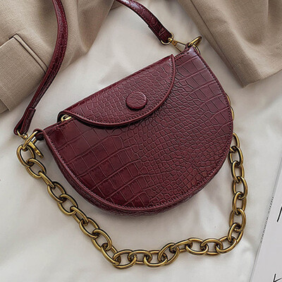 

Net red fashionable bag2019 new style Korean style high-quality stone fashion retro messenger bag
