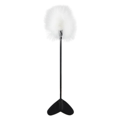 

Tease Cat Feather Wand Toy with Love Hear Handle Interactive Kitten Toy with Bell for Solving Boredom