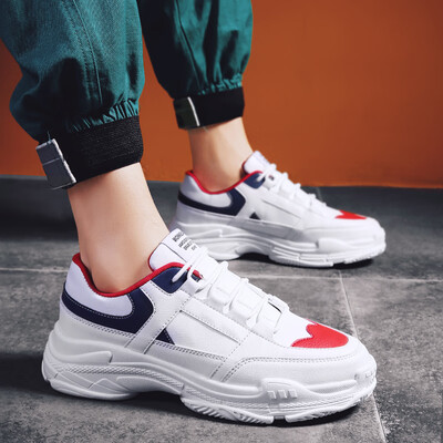 

Ins old white shoes mens sports&leisure tide shoes net red white mens shoes Korean version of the trend of wild outdoor summer