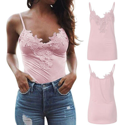 

Women Ladies Lace Top Sexy Vest Fashion Camisole Sleeveless Tank Top T-Shirt