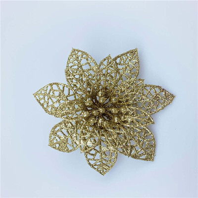 

5 Pcs Christmas Artificial Flowers Christmas Tree Ornaments Xmas Flowers Christmas Tree Decoration Flower