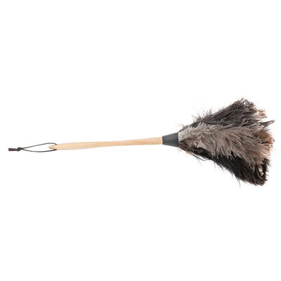 

Greensen Handmade Washable Non-electrostatic Ostrich Feather Duster with Wooden Handle Household