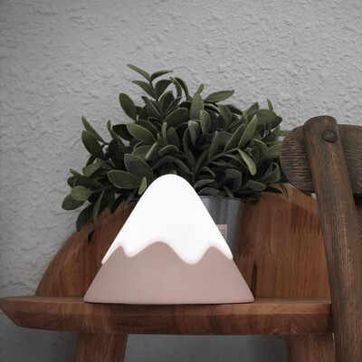 

MUID snow mountain induction night light voice control small table lamp usb charging led bedside lamp creative children silicone l
