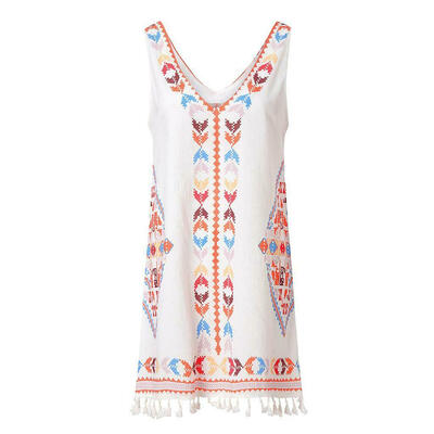 

SUNSIOM Women Summer Short Mini Dress Beach Bikini Cover Up Kaftan Swimwear Sundress