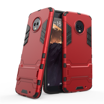 

Goowiiz Phone Case For Motorola Moto G6G6 PlusZ2 Play Armor PCTPU Silicone Hard Bracket Double Protection