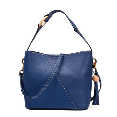 

Rmrebecca New broadband single shoulder slanting large capacity multi touch leather handbag bucket package