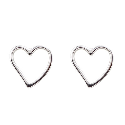 

New Simple Stud Earrings for Women Cute Small Heart Earring Jewelry Girls Gifts