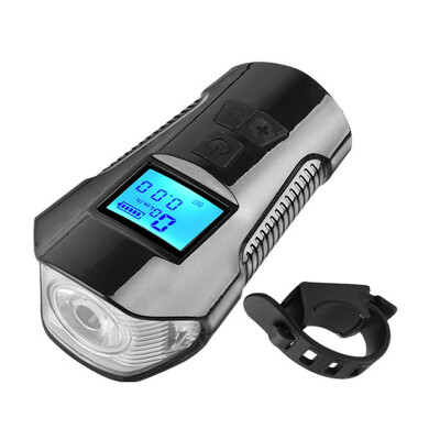 

Multifunctional Bicycle Light USB Rechargeable Waterproof Bike Computer Electric Horn Bell Handlebar Cycling Headlight 7