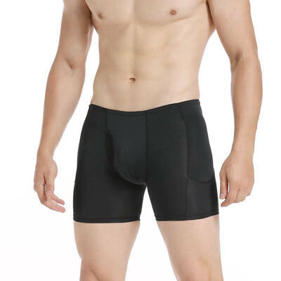 

SLIMBELLE Men Butt Lifter Fake Hip Enhancer Padded Seamless Body Shaper Panty Boyshorts Female