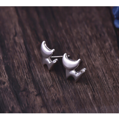

2017 New Fashion Women Earrings Brushed Geometric Star Stud Earrings for Women Party Gifts e014