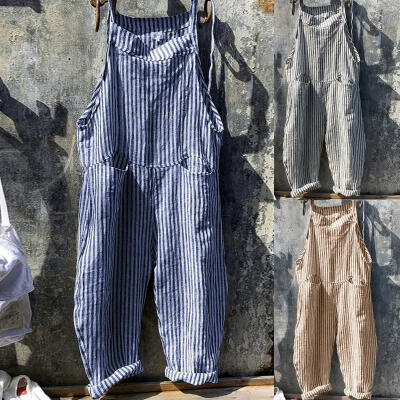 

Women Dungarees Harem Strap Pants Loose Jumpsuit Baggy Trousers Overalls Pants