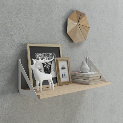 

Midas Wall Shelf Wall Shelf Shelf Set Top Box Shelf Storage Shelf Bookshelf Wall Separator White 12983 60x20x18cm