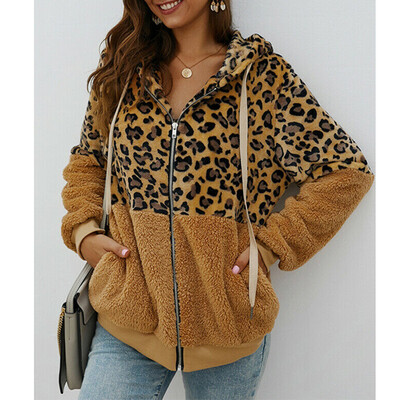 

Womens Teddy Bear Fleece Coat Jacket Winter Warm Hoodie Sweater Jumper Outwear